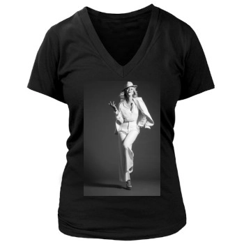 Tyra Banks Women's Deep V-Neck TShirt