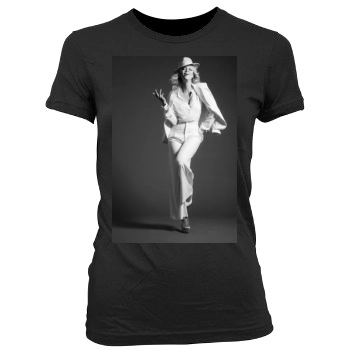 Tyra Banks Women's Junior Cut Crewneck T-Shirt