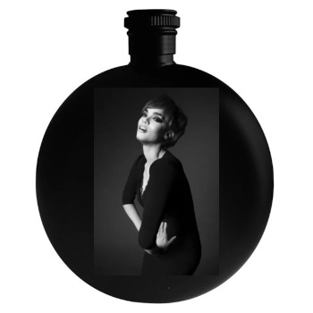 Tyra Banks Round Flask