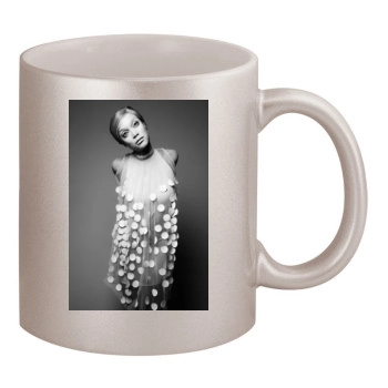 Tyra Banks 11oz Metallic Silver Mug