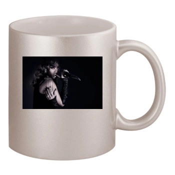 Tyra Banks 11oz Metallic Silver Mug