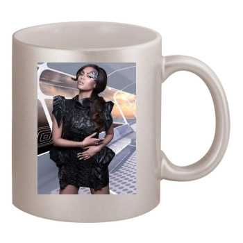 Tyra Banks 11oz Metallic Silver Mug