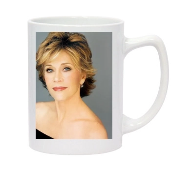 Jane Fonda 14oz White Statesman Mug