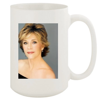 Jane Fonda 15oz White Mug