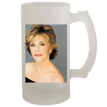 Jane Fonda 16oz Frosted Beer Stein