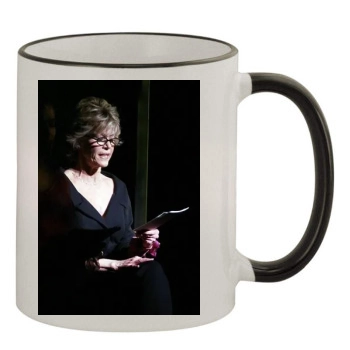 Jane Fonda 11oz Colored Rim & Handle Mug