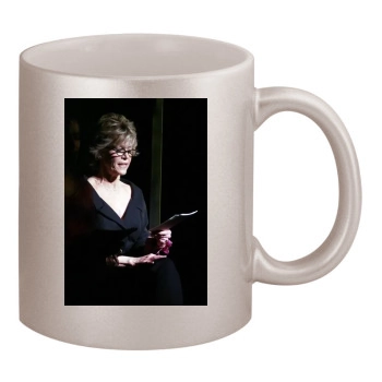 Jane Fonda 11oz Metallic Silver Mug