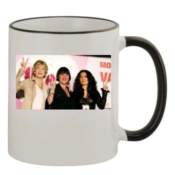 Jane Fonda 11oz Colored Rim & Handle Mug