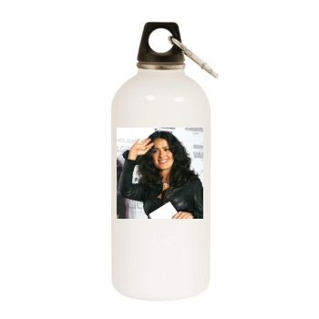 Jane Fonda White Water Bottle With Carabiner