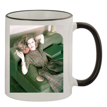 Jane Fonda 11oz Colored Rim & Handle Mug