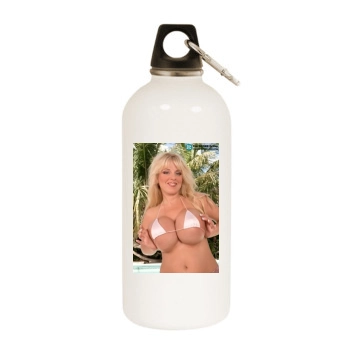 Harmony Bliss White Water Bottle With Carabiner