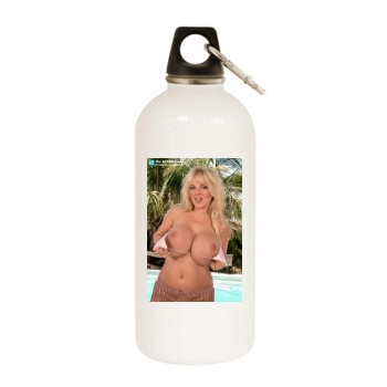 Harmony Bliss White Water Bottle With Carabiner