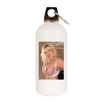 Harmony Bliss White Water Bottle With Carabiner