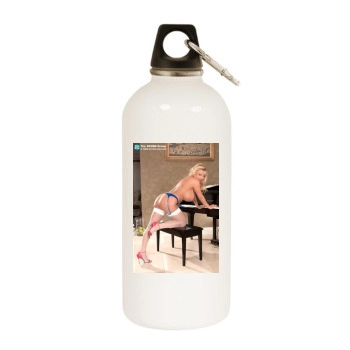 Harmony Bliss White Water Bottle With Carabiner