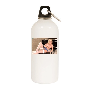 Harmony Bliss White Water Bottle With Carabiner