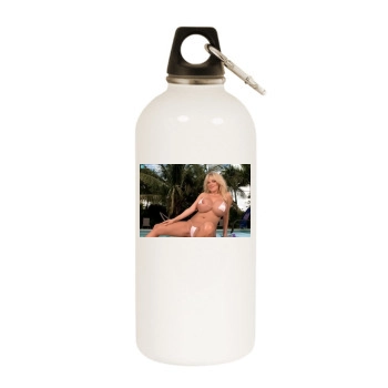 Harmony Bliss White Water Bottle With Carabiner