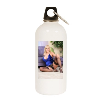 Harmony Bliss White Water Bottle With Carabiner