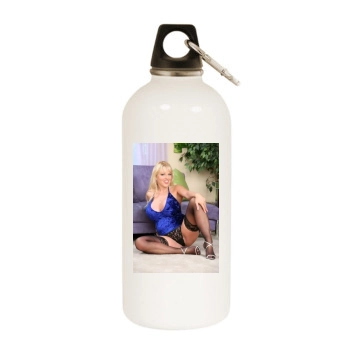 Harmony Bliss White Water Bottle With Carabiner