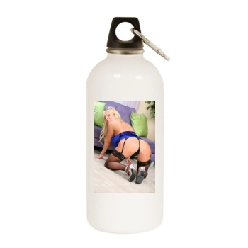 Harmony Bliss White Water Bottle With Carabiner