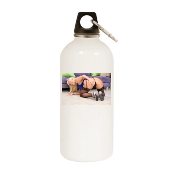 Harmony Bliss White Water Bottle With Carabiner