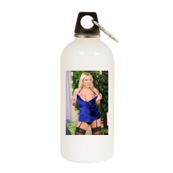 Harmony Bliss White Water Bottle With Carabiner