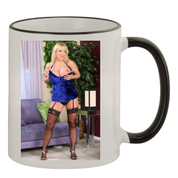 Harmony Bliss 11oz Colored Rim & Handle Mug