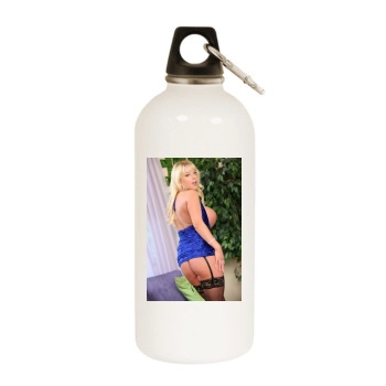 Harmony Bliss White Water Bottle With Carabiner