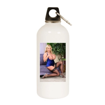 Harmony Bliss White Water Bottle With Carabiner