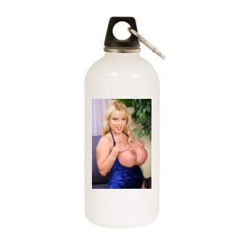 Harmony Bliss White Water Bottle With Carabiner