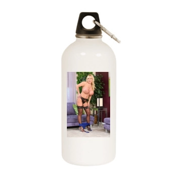 Harmony Bliss White Water Bottle With Carabiner