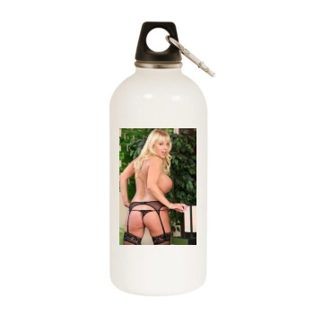 Harmony Bliss White Water Bottle With Carabiner