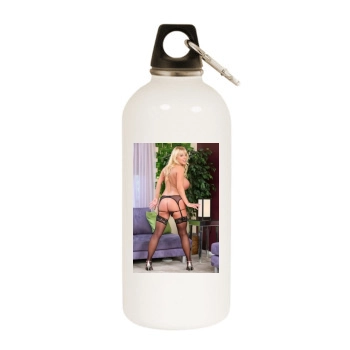 Harmony Bliss White Water Bottle With Carabiner