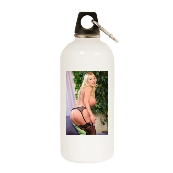 Harmony Bliss White Water Bottle With Carabiner