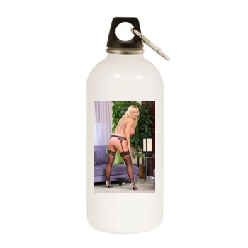 Harmony Bliss White Water Bottle With Carabiner