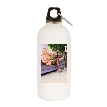 Harmony Bliss White Water Bottle With Carabiner