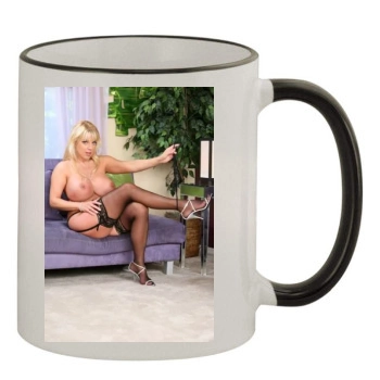 Harmony Bliss 11oz Colored Rim & Handle Mug