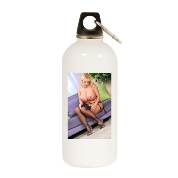 Harmony Bliss White Water Bottle With Carabiner