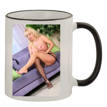 Harmony Bliss 11oz Colored Rim & Handle Mug