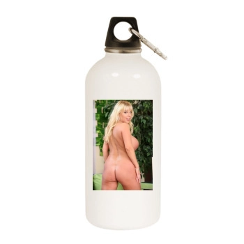 Harmony Bliss White Water Bottle With Carabiner