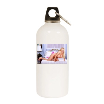 Harmony Bliss White Water Bottle With Carabiner