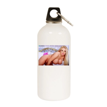 Harmony Bliss White Water Bottle With Carabiner