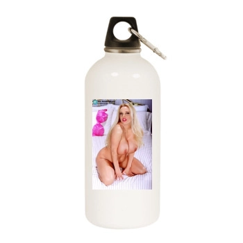 Harmony Bliss White Water Bottle With Carabiner