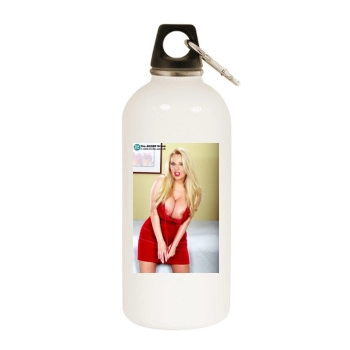 Harmony Bliss White Water Bottle With Carabiner