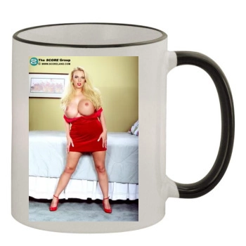 Harmony Bliss 11oz Colored Rim & Handle Mug