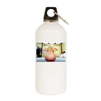 Harmony Bliss White Water Bottle With Carabiner