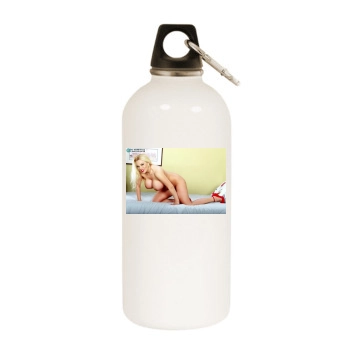 Harmony Bliss White Water Bottle With Carabiner