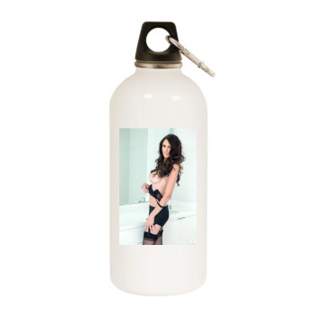 Holli Pockets White Water Bottle With Carabiner