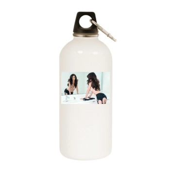 Holli Pockets White Water Bottle With Carabiner