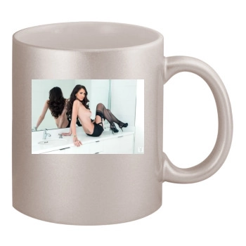 Holli Pockets 11oz Metallic Silver Mug