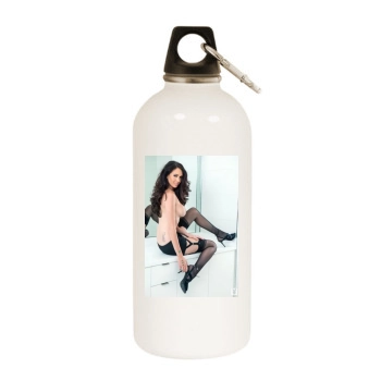 Holli Pockets White Water Bottle With Carabiner